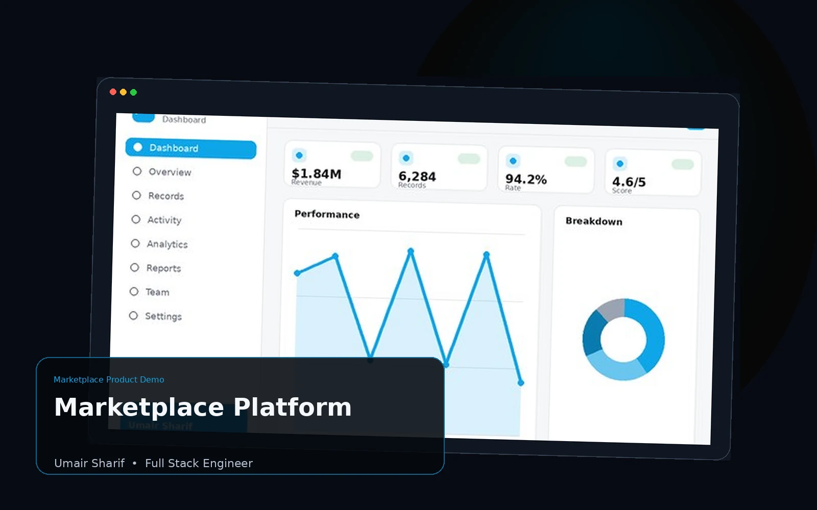 Marketplace Platform portfolio project